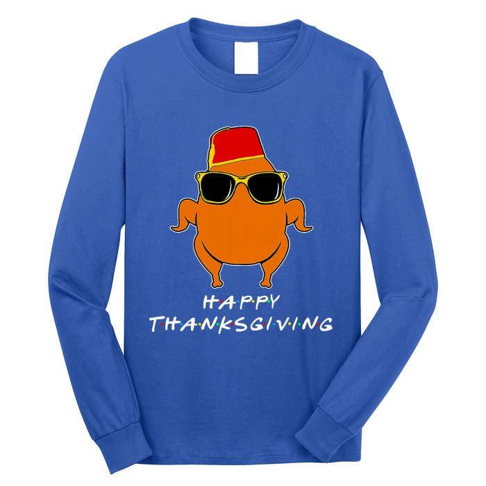 Happy Thanksgiving Friends Turkey Long Sleeve Shirt