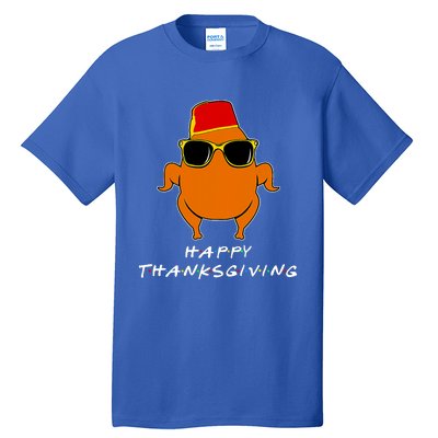 Happy Thanksgiving Friends Turkey Tall T-Shirt