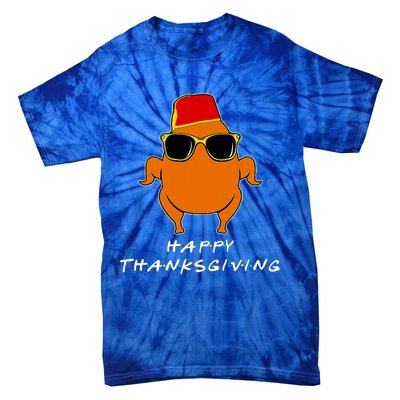 Happy Thanksgiving Friends Turkey Tie-Dye T-Shirt