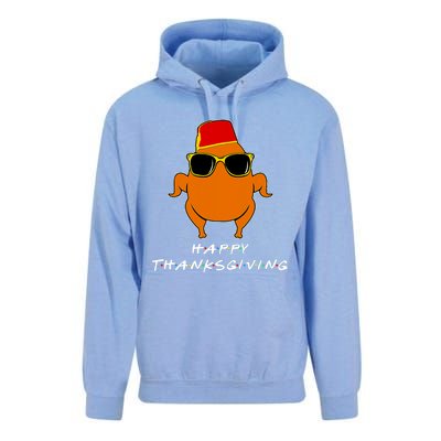 Happy Thanksgiving Friends Turkey Unisex Surf Hoodie