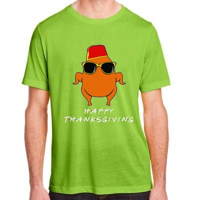 Happy Thanksgiving Friends Turkey For Turkey Adult ChromaSoft Performance T-Shirt