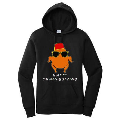 Happy Thanksgiving Friends Turkey For Turkey Women's Pullover Hoodie