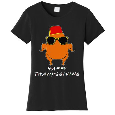 Happy Thanksgiving Friends Turkey For Turkey Women's T-Shirt