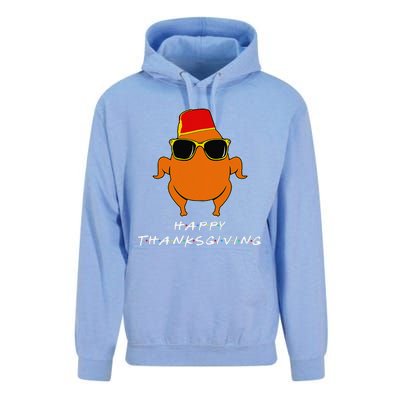 Happy Thanksgiving Friends Turkey For Turkey Unisex Surf Hoodie