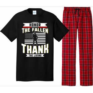 Honor The Fallen Thank Living Memorial Day Military May 25th Gift Pajama Set