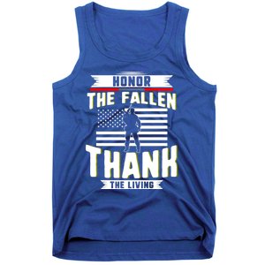 Honor The Fallen Thank Living Memorial Day Military May 25th Gift Tank Top