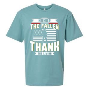 Honor The Fallen Thank Living Memorial Day Military May 25th Gift Sueded Cloud Jersey T-Shirt