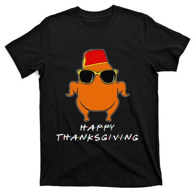 Happy Thanksgiving Friends Turkey Turkey Gift T-Shirt