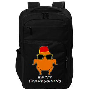 Happy Thanksgiving Friends Turkey Impact Tech Backpack