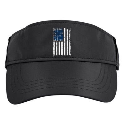 Honor The Fallen Thank The Living American Flag Design Meaningful Gift Adult Drive Performance Visor