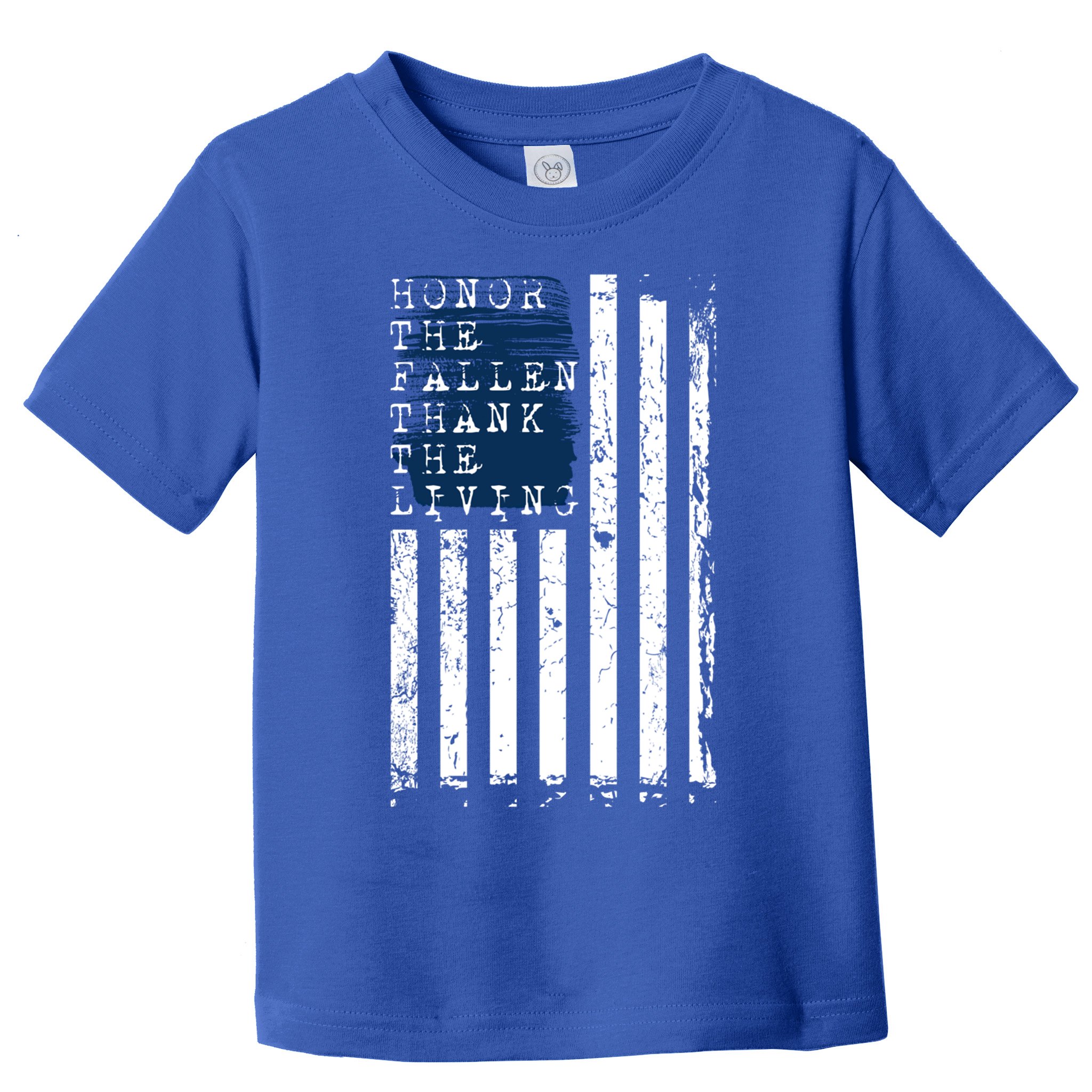 Honor The Fallen Thank The Living American Flag Design Meaningful Gift Toddler T-Shirt