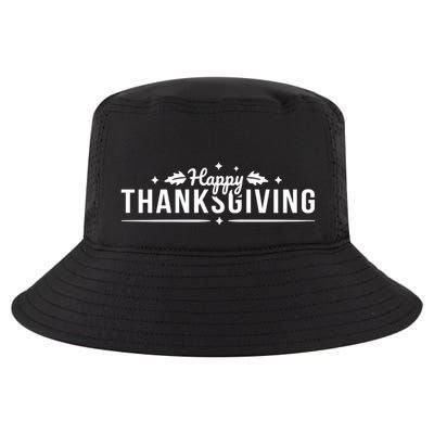 Happy Thanksgiving Festive Holiday Fall Cool Comfort Performance Bucket Hat