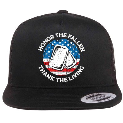 Honor The Fallen Thank The Living Veterans Day Appreciation Meaningful Gift Flatbill Hat