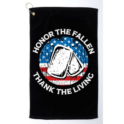 Honor The Fallen Thank The Living Veterans Day Appreciation Meaningful Gift Golf Towel