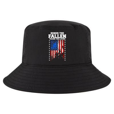Honor The Fallen Thank The Living Memorial Day Gift Cool Comfort Performance Bucket Hat