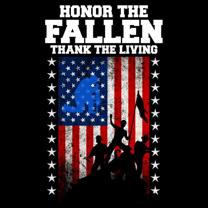 Honor The Fallen Thank The Living Memorial Day Gift Flatbill Hat