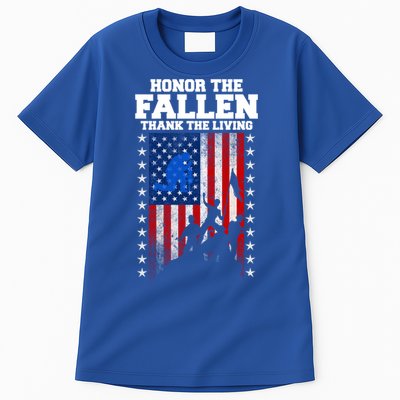 Honor The Fallen Thank The Living Memorial Day Gift Tall T-Shirt