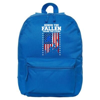 Honor The Fallen Thank The Living Memorial Day Gift 16 in Basic Backpack