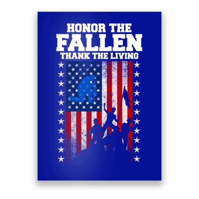 Honor The Fallen Thank The Living Memorial Day Gift Poster
