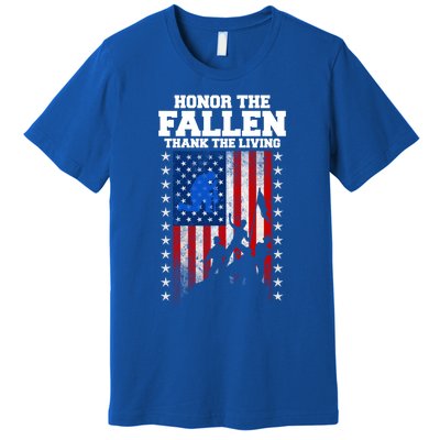 Honor The Fallen Thank The Living Memorial Day Gift Premium T-Shirt