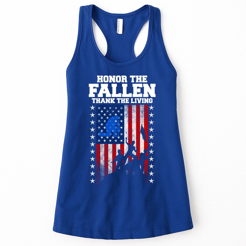 Honor The Fallen Thank The Living Memorial Day Gift Womens Tank Top