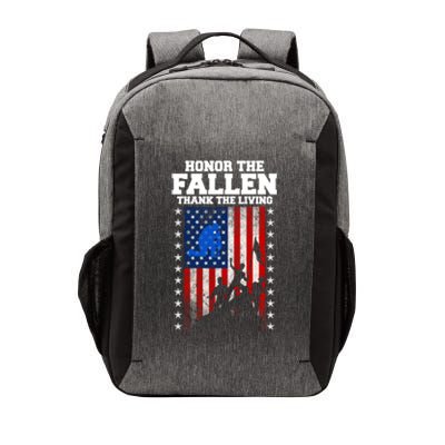 Honor The Fallen Thank The Living Memorial Day Gift Vector Backpack