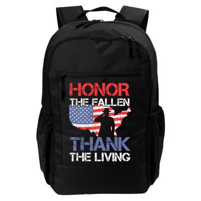 Honor The Fallen Thank The Living Memorial Day Gift Backpack