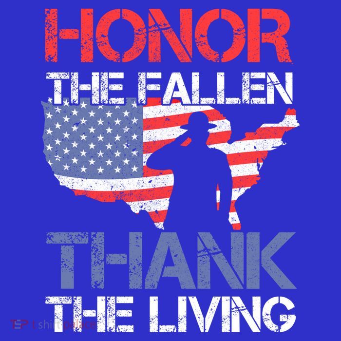 Honor The Fallen Thank The Living Memorial Day Gift Premium T-Shirt