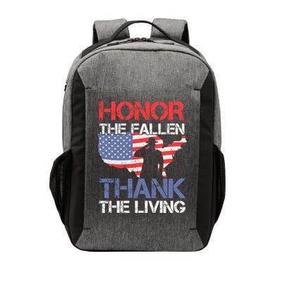 Honor The Fallen Thank The Living Memorial Day Gift Vector Backpack