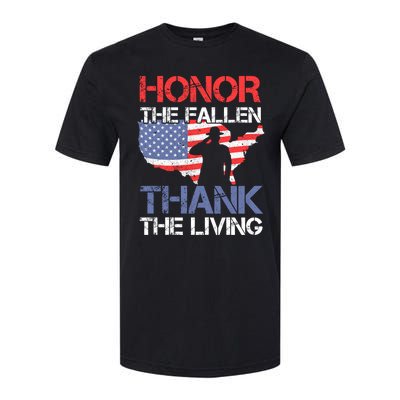 Honor The Fallen Thank The Living Memorial Day Gift Softstyle® CVC T-Shirt