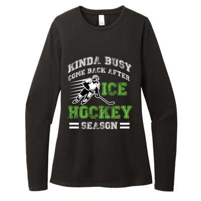 Hockey Themed Funny Hockey Season Gift Womens CVC Long Sleeve Shirt