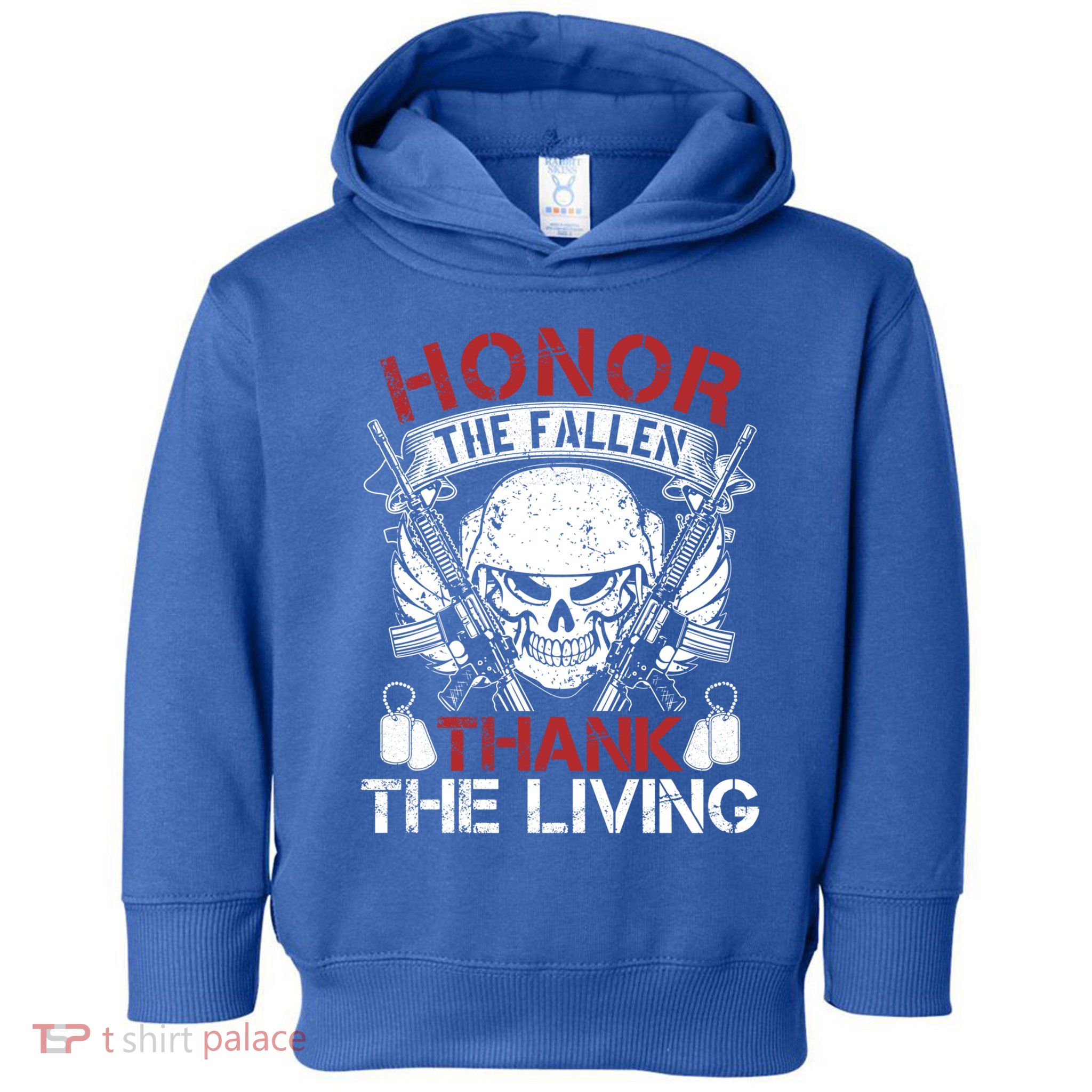 Honor The Fallen Thank The Living Veterans Day Gift Toddler Hoodie