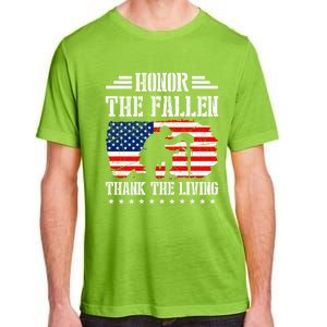 Honor The Fallen Gift Thank The Living Gift Memorial Day Gift Adult ChromaSoft Performance T-Shirt