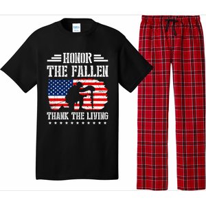 Honor The Fallen Gift Thank The Living Gift Memorial Day Gift Pajama Set