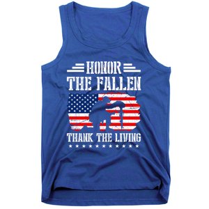 Honor The Fallen Gift Thank The Living Gift Memorial Day Gift Tank Top