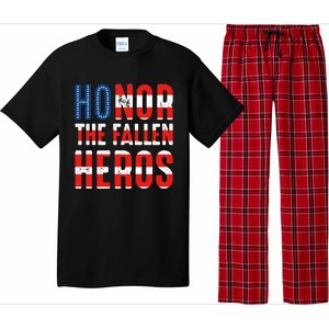 Honor The Fallen Heros Gift Usa American Flag Gift Veterans Day Gift Pajama Set