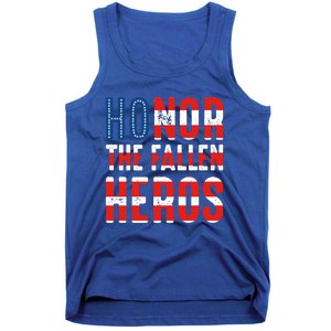 Honor The Fallen Heros Gift Usa American Flag Gift Veterans Day Gift Tank Top