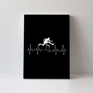 Hurdles Track Field Art For Women Jumper Track Coach Canvas