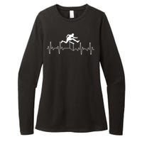 Hurdles Track Field Art For Women Jumper Track Coach Womens CVC Long Sleeve Shirt