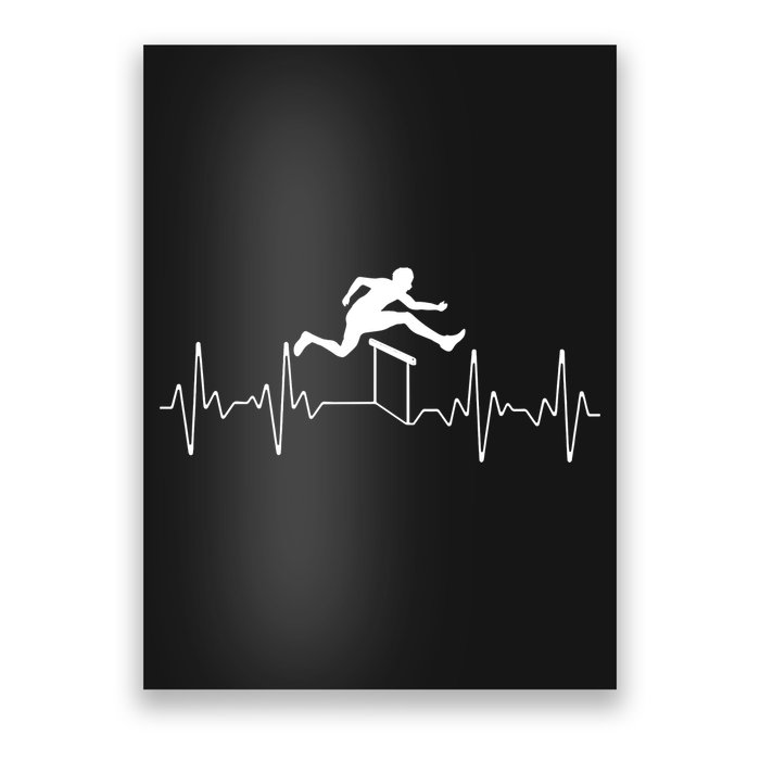 Hurdles Track Field Art For Women Jumper Track Coach Poster