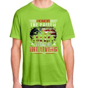 Honor The Fallen Veteran Themed Military Support Memorial Gift Adult ChromaSoft Performance T-Shirt