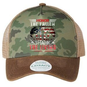 Honor The Fallen Veteran Themed Military Support Memorial Gift Legacy Tie Dye Trucker Hat