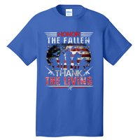 Honor The Fallen Veteran Themed Military Support Memorial Gift Tall T-Shirt