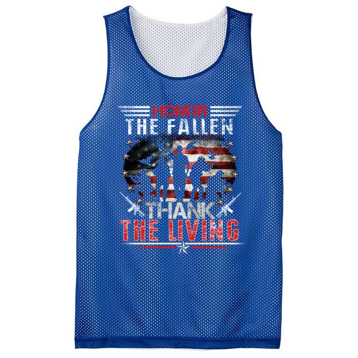 Honor The Fallen Veteran Themed Military Support Memorial Gift Mesh Reversible Basketball Jersey Tank