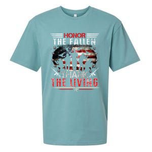 Honor The Fallen Veteran Themed Military Support Memorial Gift Sueded Cloud Jersey T-Shirt