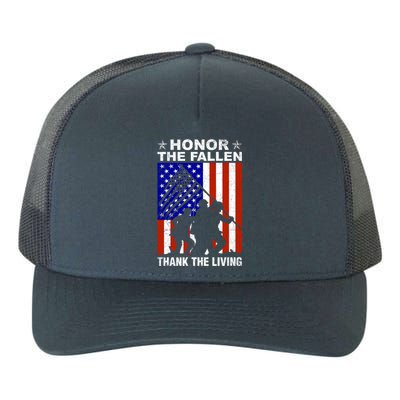 Honor The Fallen Thank The Living Memorial Day Veteran Funny Gift Meaningful Gif Yupoong Adult 5-Panel Trucker Hat