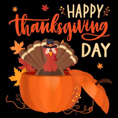 Happy Thanksgiving Funny Turkey Pumpkin Autumn Fall Season T-Shirt