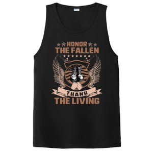 Honor The Fallen Thank Living Memorial Day Military May 25th Cool Gift PosiCharge Competitor Tank