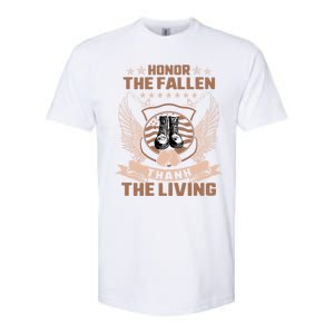 Honor The Fallen Thank Living Memorial Day Military May 25th Cool Gift Softstyle CVC T-Shirt