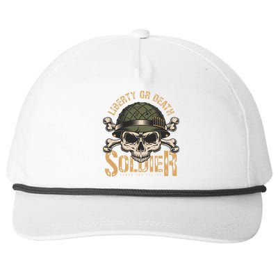 Honor The Fallen Army Heroes Skull In Soldier Helmet Gift Snapback Five-Panel Rope Hat